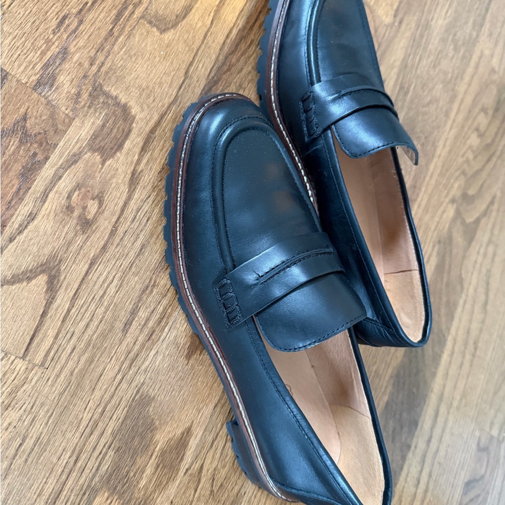 Madewell - The Corinne Lugsole Loafers - Black - size 9 - Picture 3 of 6